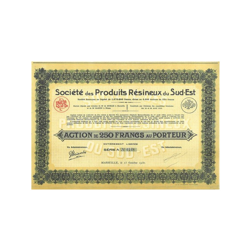 Sté des Produits Résineux du Sud-Est