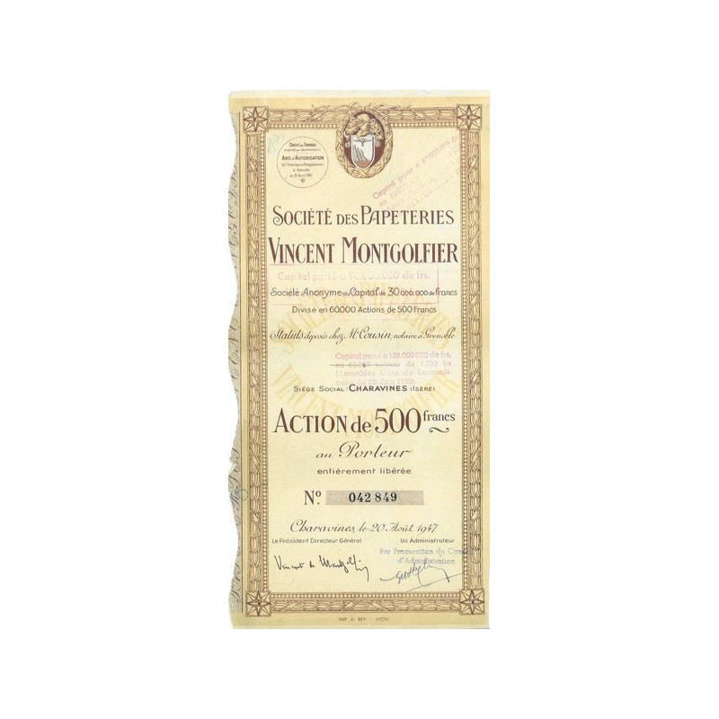 Sté des Papeteries Vincent Montgolfier