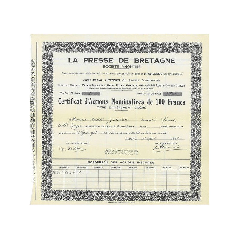 La Presse de Bretagne