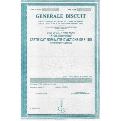 Générale Biscuit (blanquette)