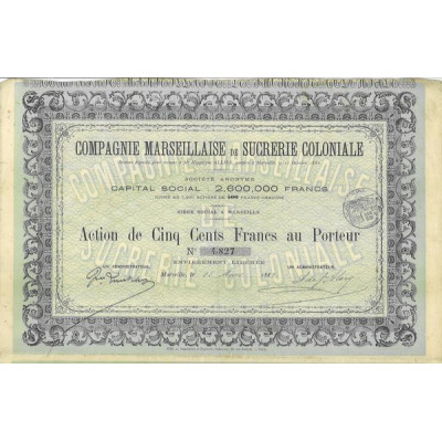 Cie Marseillaise de Sucrerie Coloniale