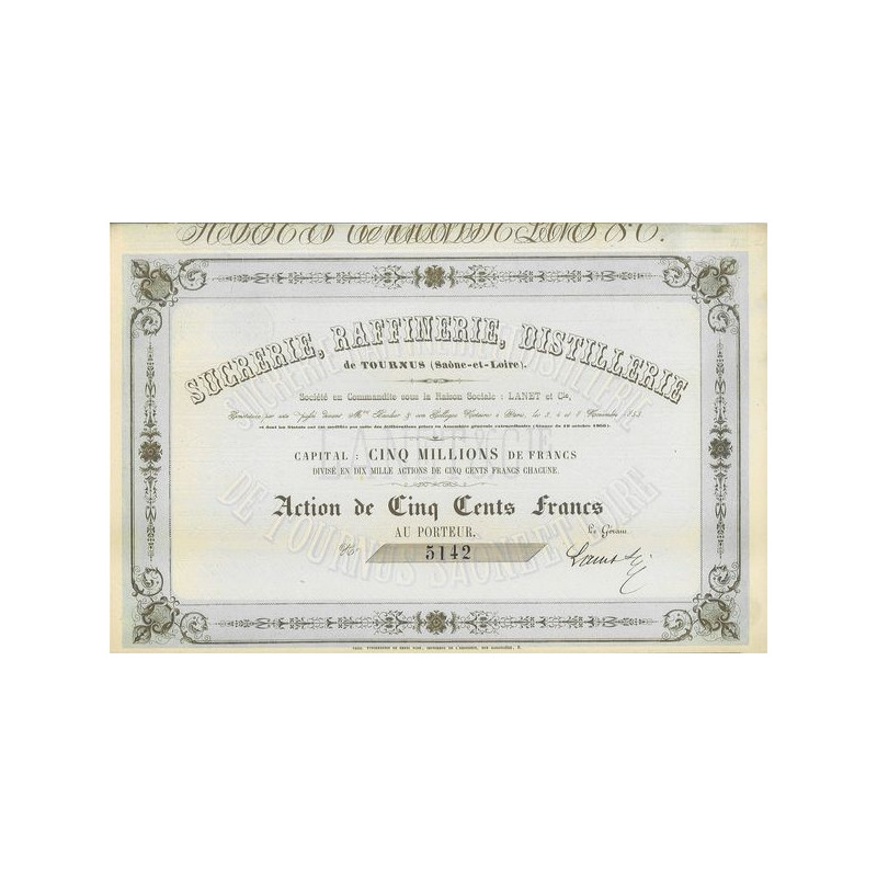 Sucrerie. Raffinerie. Distillerie de Tournus (Saône-et-Loire)