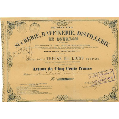 Sucrerie Raffinerie et Distillerie de Bourdon (Puy-de-Dôme)(modele 2)