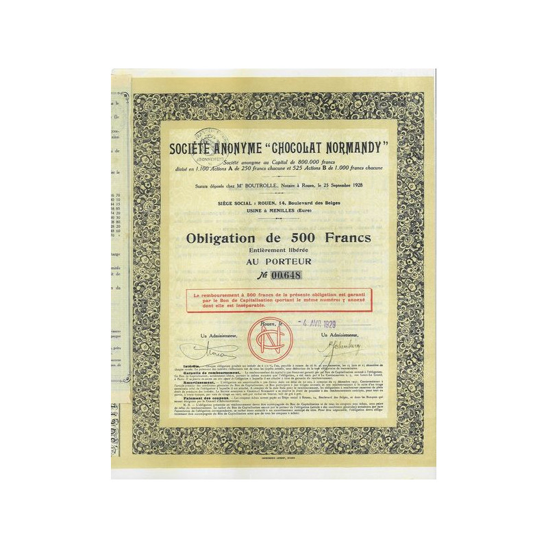S.A. "Chocolat Normandy"