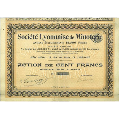 Sté Lyonnaise de Minoterie (Anc Ets Tramoy Frères)