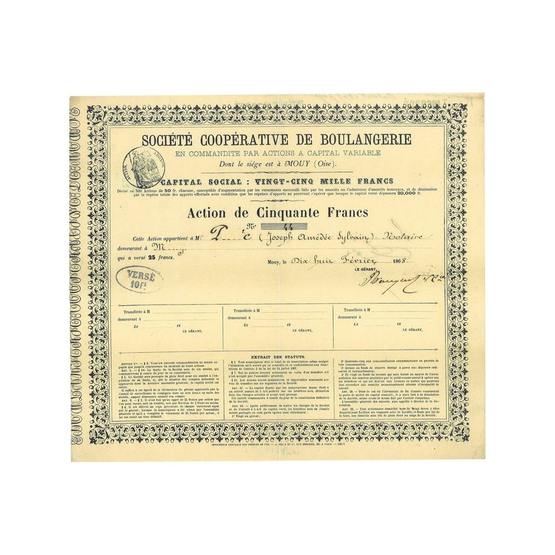 Sté Coopérative de Boulangerie