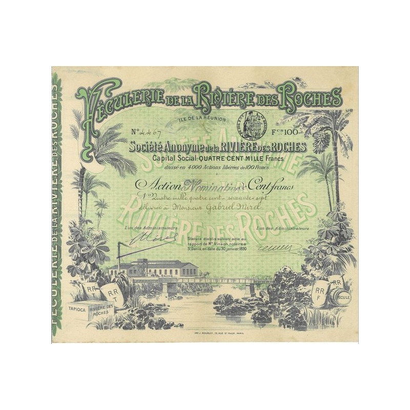 Féculerie de la Rivière des Roches - Ile de la Réunion