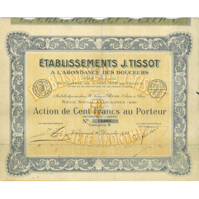 Ets J. Tissot A l'Abondance des Douceurs