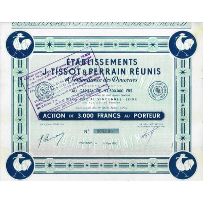 Ets J. Tissot & Perrain Réunies A l'Abondance des Douceurs (Act 3000 F)