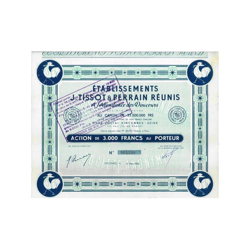 Ets J. Tissot & Perrain Réunies A l'Abondance des Douceurs (Act 3000 F)