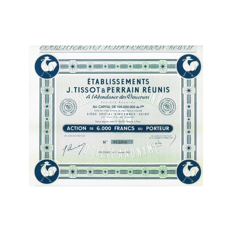Ets J. Tissot & Perrain Réunies A l'Abondance des Douceurs (Act 6000 F)