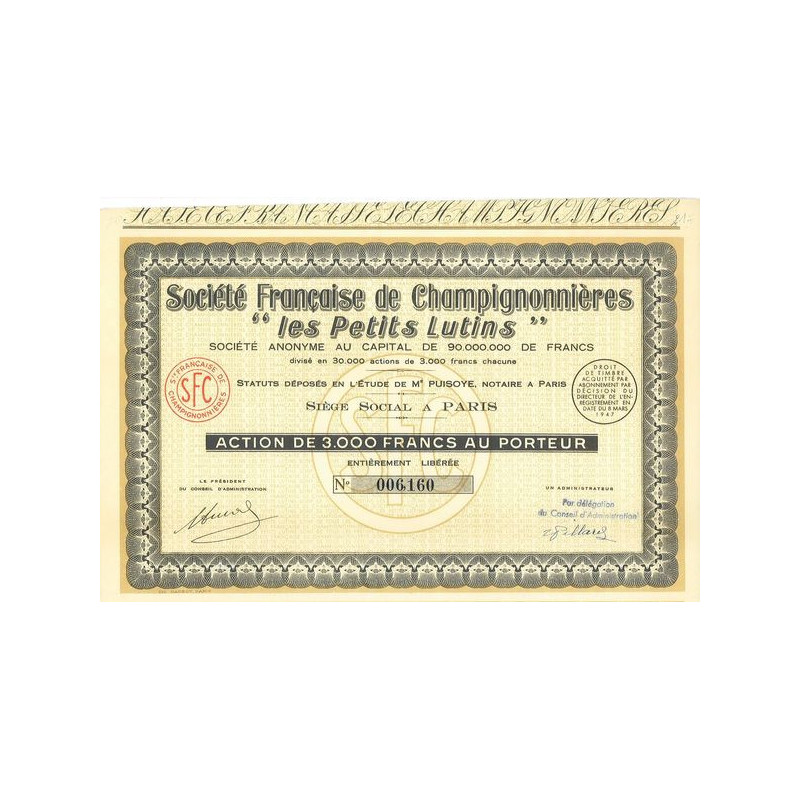 Sté Française de Champignonnières "Les Petits Lutins"