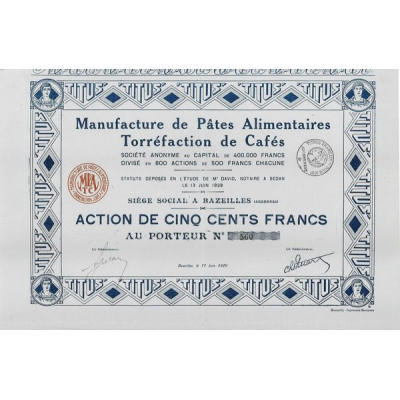 Manufacture de Pâtes Alimentaires Torréfaction de Cafés