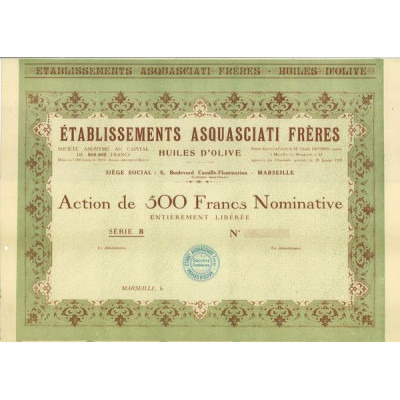 Ets Asquasciati Frères - Huiles d'Olive (blanquette)