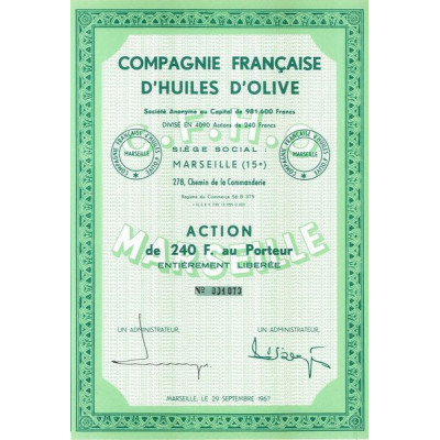 Cie Française d'Huiles d'Olive