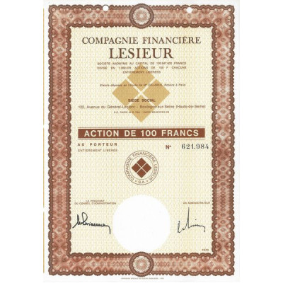 Cie Financière Lesieur