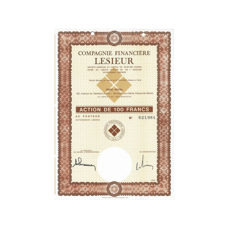 Cie Financière Lesieur