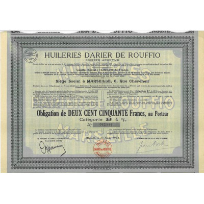 Huileries Darier de Rouffio (Obl)