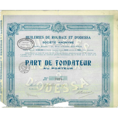 Huileries de Roubaix et d'Odessa