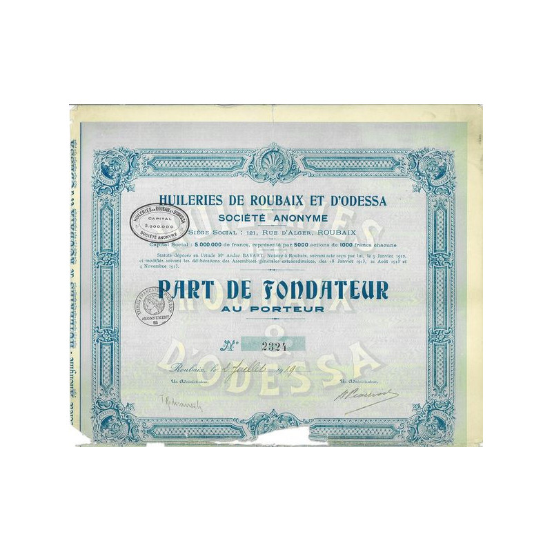 Huileries de Roubaix et d'Odessa