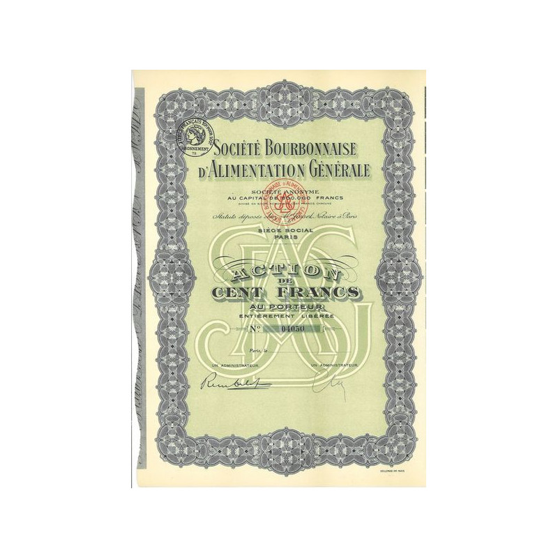 Sté Bourbonnaise d'Alimentation Générale