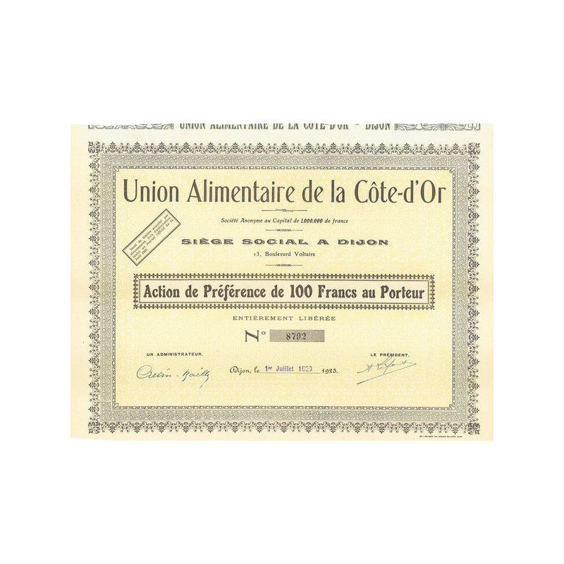 Union Alimentaire de la Côte d'Or