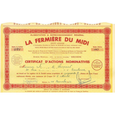 Alimentation & Approvisionnement Général La Fermière du Midi