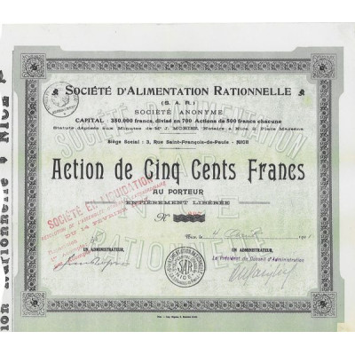 Sté d'Alimentation Rationnelle (S.A.R.)