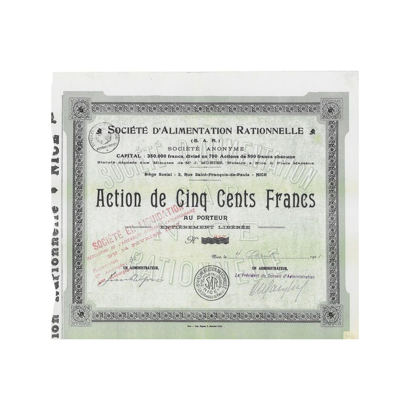 Sté d'Alimentation Rationnelle (S.A.R.)