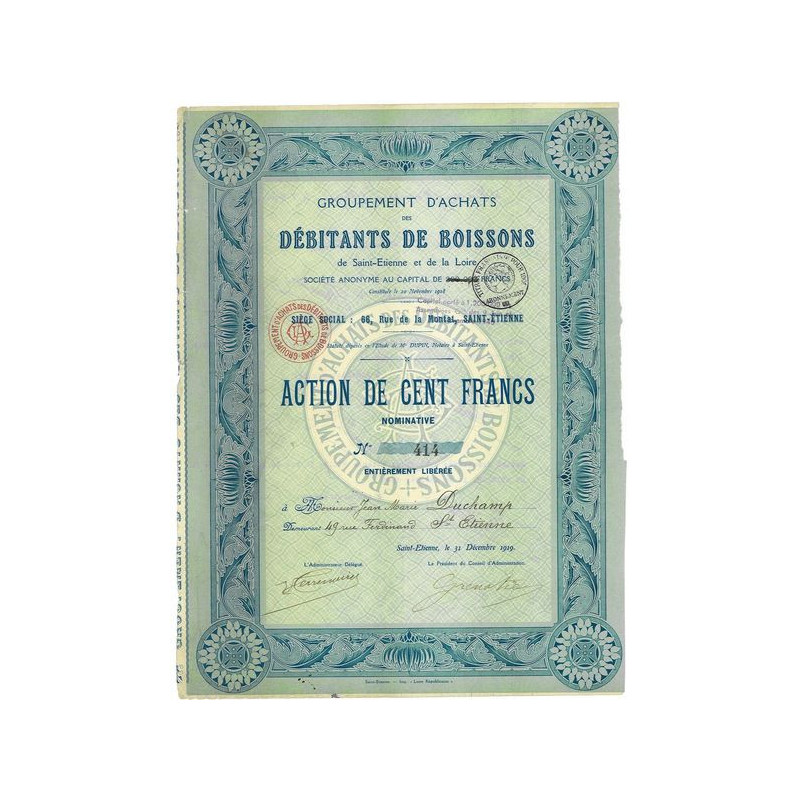 Groupement d'Achats des Débitants de Boissons de Saint-Etienne et de la Loire