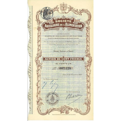 Sté Auxiliaire de l'Alimentation (Act)