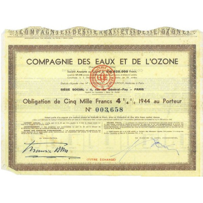 Cie des Eaux et de l'Ozone