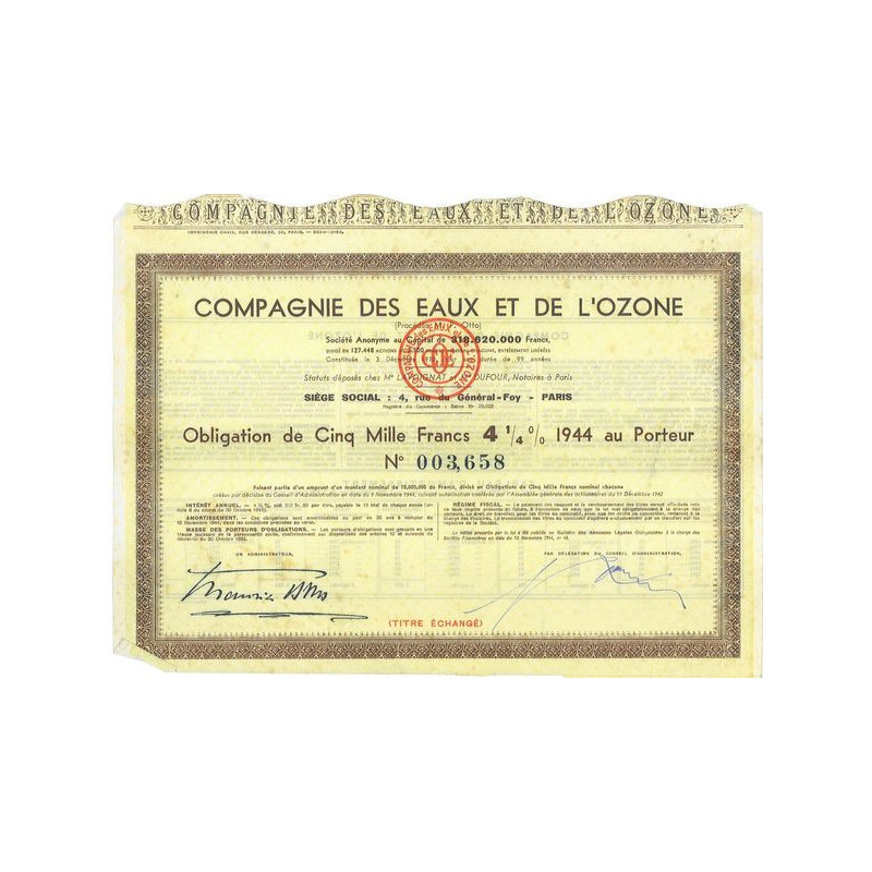 Cie des Eaux et de l'Ozone