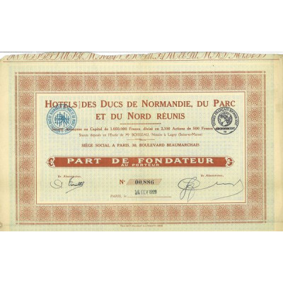 Hôtels des Ducs de Normandie du Parc et du Nord Réunis