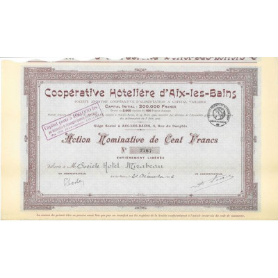 Coopérative Hôtelière d'Aix-les-Bains