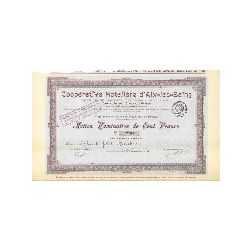 Coopérative Hôtelière d'Aix-les-Bains