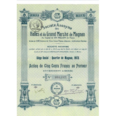 S.A. des Halles et du Grand Marché de Magnan