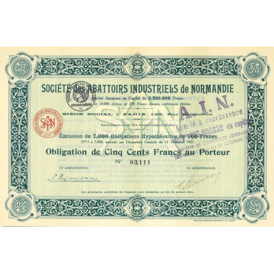Sté des Abattoirs Industriels de Normandie