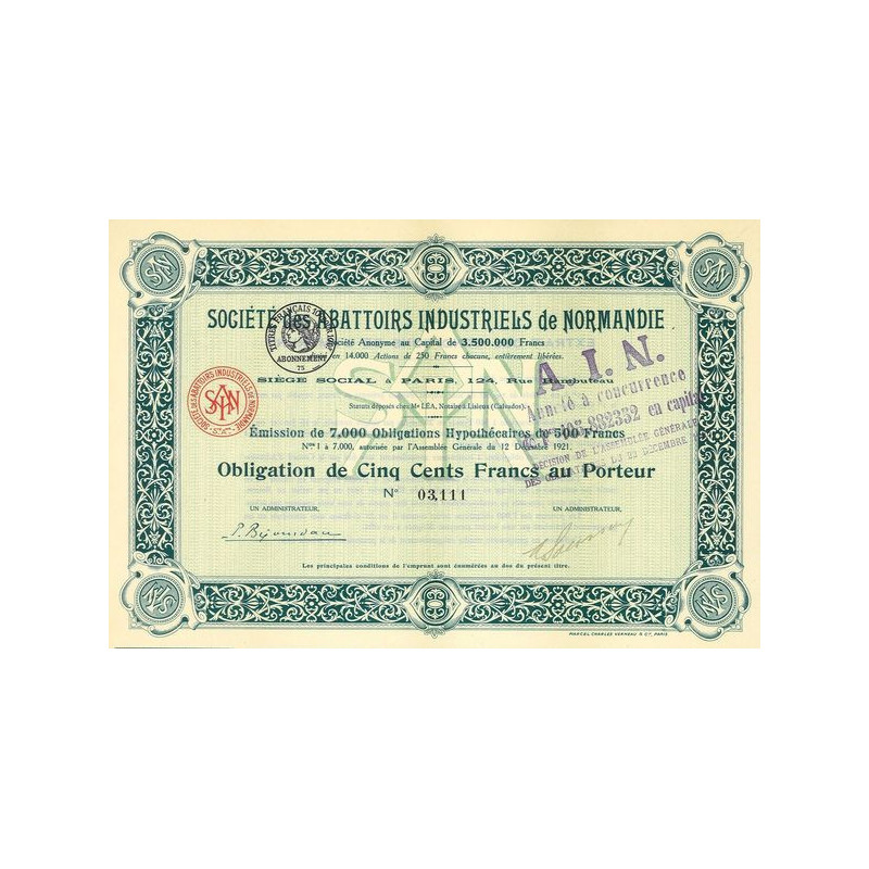 Sté des Abattoirs Industriels de Normandie