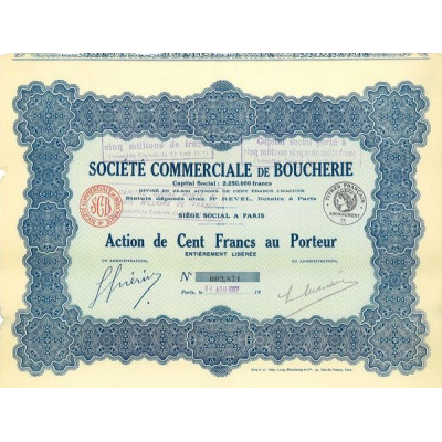 Sté Commerciale de Boucherie