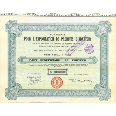 Cie pour l'Exploitation de Produits d'Abattoir