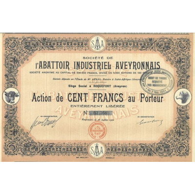 Sté de l'Abattoir Industriel Aveyronnais