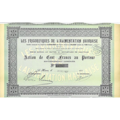 Les Frigorifiques de l'Alimentation Havraise