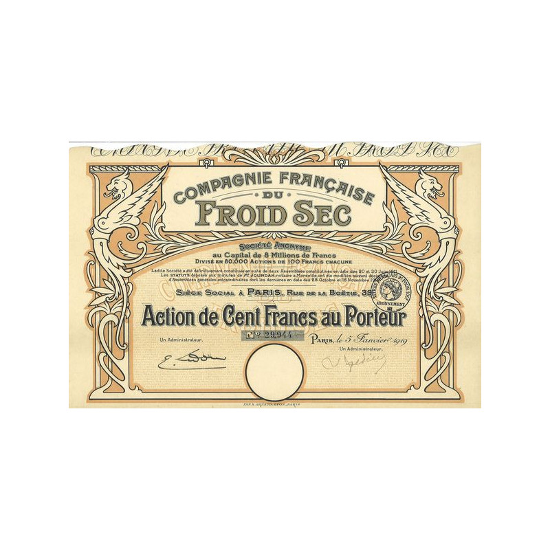 Compagnie Française du Froid Sec