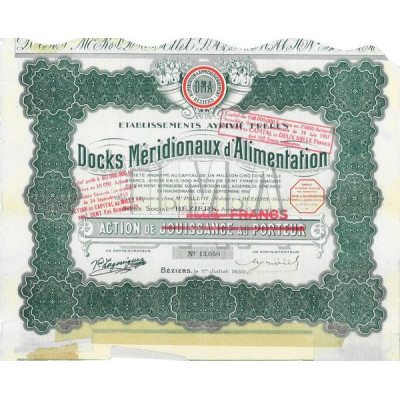 Docks Méridionaux d'Alimentation - Ets Ayrivié Frères (Act 1000 F)