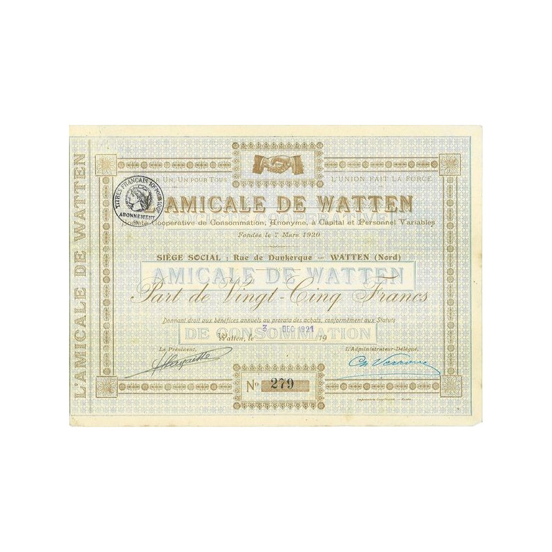 L'Amicale de Watten - Sté Coopérative de Consommation