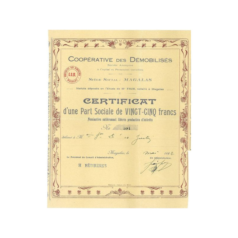 Coopérative des Démobilisés