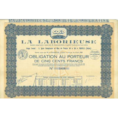 La Laborieuse - Sté Coopérative Régionale de Consommation