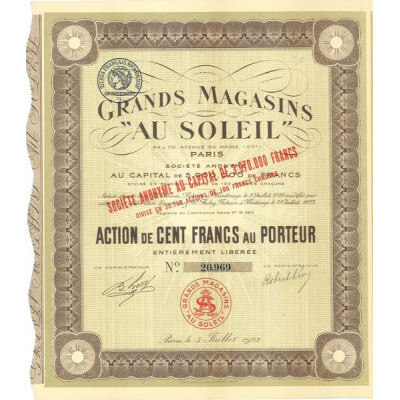 Grands Magasins "Au Soleil"