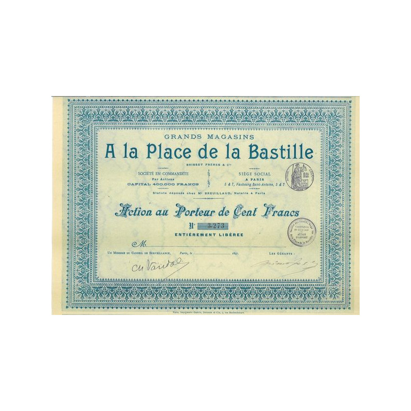 Grands Magasins - A la Place de la Bastille